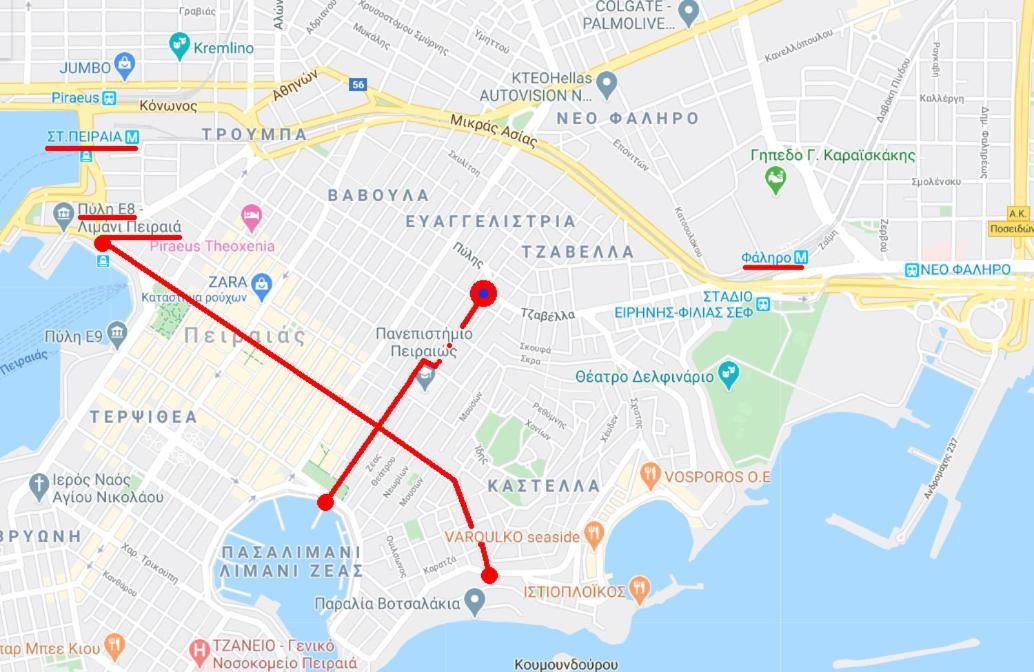 Apartment Center Piraeus Location Kastella Passalimani Port Pireu Exterior foto